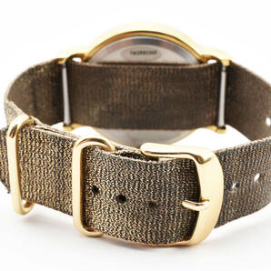 1円〜 美品 TIMEX タイメックス 腕時計 ウィークエンダー メタリック ゴールド系 ブラウン系 メンズ レディースの画像8