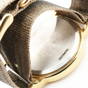 1円〜 美品 TIMEX タイメックス 腕時計 ウィークエンダー メタリック ゴールド系 ブラウン系 メンズ レディースの画像10