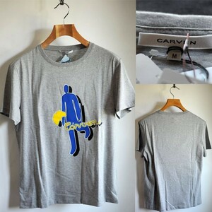 ★【送料無料 国内正規品 新品】定価23,760円 ブルガリア製 CARVEN　カルヴェン ウオーキングマン Tシャツ 半袖 グレー M