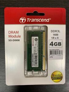 Transcend 増設メモリー 4GB ノートPC用 DDR3L-1600 PC3L-12800 TS512MSK64W6H