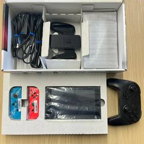 【プロコン付き！】Nintendo Switch 本体 旧型 Joy-Con(L)ネオンブルー/(R)ネオンレッドの画像3