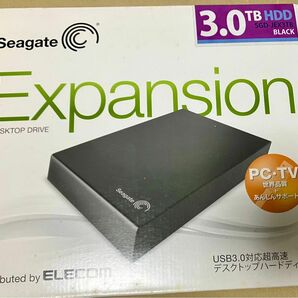 未開封　エレコム　seagate expansion 外付けHDD 3TB 3.5インチ TV録画対応