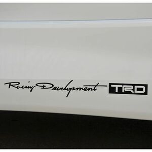 TRD ティーアールディー ステッカー 小 ブラック | ＴＲＤ カーステッカー ステッカー ロゴステッカー ロゴ シール エンブレム
