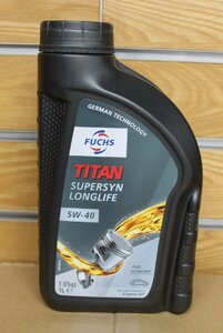 ★送料無料★　フックス / FUCHS TITAN SUPERSYN LONGLIFE 1L　1本　 ( SAE粘度 5W-40 ) | エンジンオイル