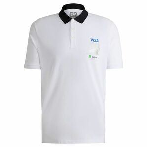 VISA CASH APP RB F1 チーム ライフスタイル ポロシャツ 2024 ホワイト　Lサイズ
