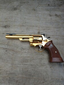 コクサイ Model GUN モデルガン S&W M2944 マグナム 24K フルメッキ 6インチ