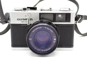 OLYMPUS オリンパス 35DC フィルムカメラ シャッター不動 シルバー×ブラック/A0325-800/23