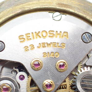 稼働品☆1円～☆SEIKO セイコー セイコーライン 3140 23JEWELS 手巻き ムーブメント 時計部品/J2569-200-6の画像5