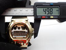 稼働品☆1円～☆CASIO カシオ QZ メンズ腕時計 G-SHOCK GM-6900GDA 達磨モデル デジタル文字盤 ゴールド×ブラック/95386_画像7