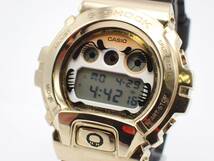 稼働品☆1円～☆CASIO カシオ QZ メンズ腕時計 G-SHOCK GM-6900GDA 達磨モデル デジタル文字盤 ゴールド×ブラック/95386_画像1