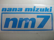 NM7 プラス上にNANA MIZUKI ステッカー　エンブレム　デカール　ハイグレード耐候６年 40色　水樹奈々_画像10