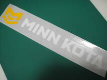 MINNKOTA ミンコタ　ステッカー 横280ｍｍ 白・黒 色サイズ限定 1枚 ハイグレード耐候６年_画像3