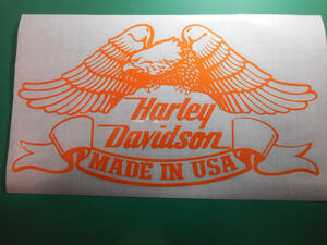 harley-davidson　ハーレー ステッカー　イーグル　横約288ｍｍ縦160ｍｍ　ハイグレード耐候６年oracal651 40色以上から選べます。