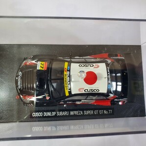 EBBRO エブロ 1/43 「CUSCO DUNLOP SUBARU IMPREZA SUPER GT '07」クスコ ダンロップ スバル インプレッサ 鷹目 新品未使用 230の画像9