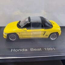 EBBRO エブロ 1/43 「HONDA BEAT 1991」黄色 ホンダ ビート オープンスタイルに出来る 未使用 の出品 238_画像1