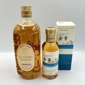 4.12 YK-B2779★未開栓 ウイスキー 2本まとめ（SUNTORY.余市）★クール便不可/容量 180〜720ml/アルコール分 40%/ウイスキー/DB5 DE5の画像1