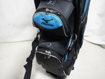 MIZUNO ミズノ 9.5型３点式 軽量★中古～良品★カートバック(BK×BLUE)ゴルフ キャディバック_画像5