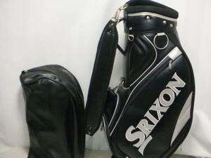 DUNLOP SRIXON 9.0型ベーシック スポーツ★中古★(BKｘSILVER)ゴルフ キャディバック