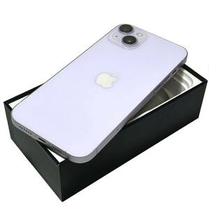 [ super-beauty goods ]AppleliPhone 14 Plus 128GBlSIM free l maximum battery capacity 100%l purple l operation verification settled l special delivery shipping possible 