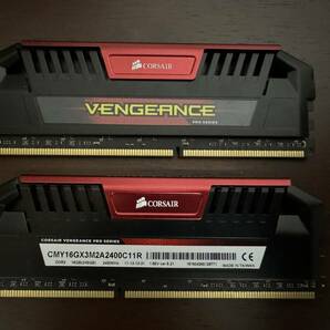 DDR3 16GB (8GB x 2) Corsair Vengeance Pro 2400Mhz (PC3-19200) CMY16GX3M2A2400C11R コルセア①の画像2