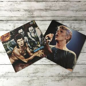 8gc14 DAVID BOWIE レコード 2点セット DIAMOND DOGS. AT THE TOWER PHILADELPHIA. LP盤 レコード デビッドボウイ 洋楽 オーディオ 1000-