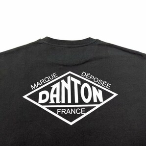 DANTON◆ダントン ロンT クルーネック 長袖Tシャツ44（XL）／ワンポイントロゴ ロングスリーブTシャツの画像2