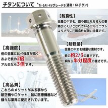 メール便OK！M6×40 P1.00 チタンボルト 1本 6mm 40mm ピッチ1.00 シルバー テーパーボルト キャップボルト クランクケース バイク_画像3