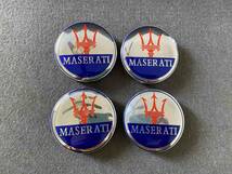 マセラティ Maserati ホイールキャップ ホイール ハブキャップ センター キャップ保護 防塵 4個セット 外径59.5mm 80番_画像1