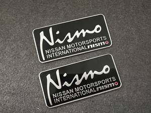 日産 nismo ★9*4.2CM★カーステッカー エンブレム プレート アルミ製 フェンダーバッジ シール 傷を隠す 2枚セット 547番