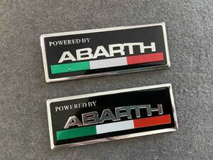  abarth ABARTH*8*3CM* car sticker emblem plate aluminium fender badge seal scratch ...2 pieces set 506 number 