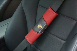  Porsche PORSCHE red seat belt pad seat belt cover 2 point set seat belt cushion shoulder pad comfortable ventilation 
