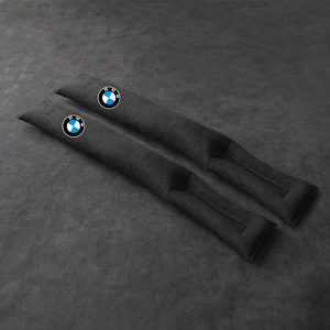 BMW シートコンソール サイドクッション 車用 隙間クッション 小物落下防止 スエード素材 2本セット ブラック