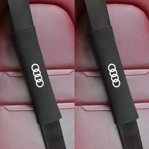  Audi AUDI seat belt pad seat belt cover 2 point set suede seat belt cushion shoulder pad black 