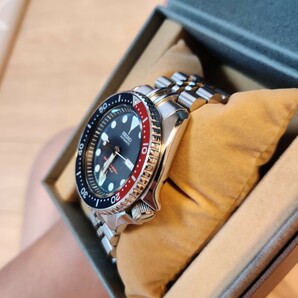 セイコー SEIKO SKX009J オートマチック ダイバー ネイビーボーイ 自動巻き メンズ腕時計 セイコーウオッチの画像7