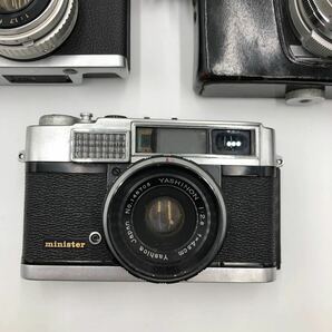 【ジャンク】フィルムカメラ3台セット YASHICA minolta ヤシカ ミノルタ (管理記号:A)の画像4