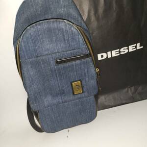 未使用に近い///ディーゼル DIESEL/カモフラージュ　ワンショルダーバッグ 迷彩 ボディバッグ pv素材×レザー メンズ ブランド.ディーゼル