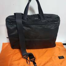 概ね美品///ポーター エヴォ 2WAYブリーフケース 534-05270 PORTER EVO 吉田カバン ビジネスバッグ 2WAY BRIEFCASE メンズ ブランド _画像1