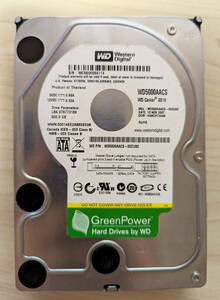 Western Digital WD5000AACS SATA,500GB ワケアリ品