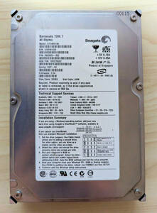 SEAGATE ST340014A IDE,40GB SMART情報モニタ不可(古いドライブだから?)