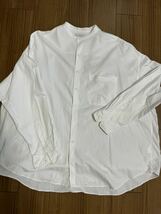 Graphpaper グラフペーパー Oxford Oversized Band Collar Shirt オックスフォード バンドカラーシャツ 美品_画像4