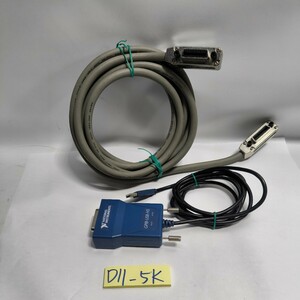 「D11_5K」National Instruments GPIB-USB-HS ケーブル 動作品　4m　GPIBケーブル付き