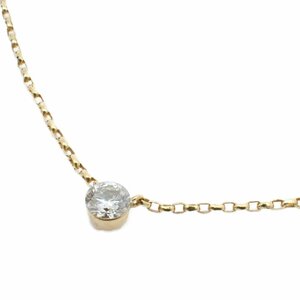 ahkahblanc Ahkah Blanc one bead necklace K18YG/ diamond [... pawnshop ]