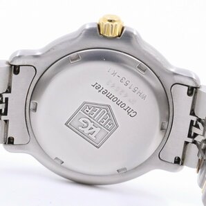 タグホイヤー 6000 クロノメーター自動巻き メンズ 腕時計 コンビ グリーン文字盤 純正ベルト WH5153【いおき質店】の画像9