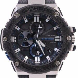 Casio G-Shock G Стальная углеродная панель Bluetooth Link Link Tough Solar Men Watch GST-B100XA-1AJF