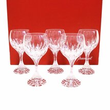 【美品】Baccarat バカラ マッセナ ワイングラス 5客セット 箱付き【いおき質店】_画像1