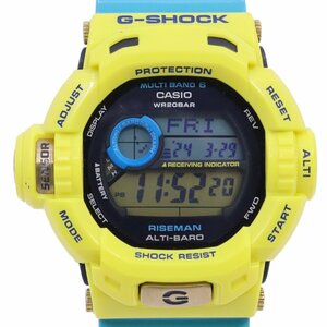  Casio G-SHOCK Love The Sea And The Earth 2011 year Riseman twin sensor solar radio wave men's wristwatch GW-9201KJ-9JR[... pawnshop ]