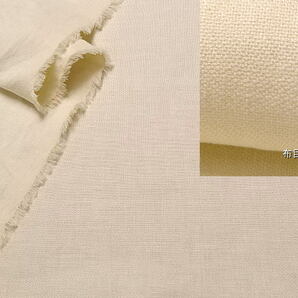 最終！イタリア製 綿/麻 fashionクロス ライトベージュ系 5mW巾の画像2
