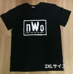 ★新品★2XLサイズ　nWo プロレスTシャツ ブラック　新日本プロレス 蝶野正洋 武藤敬司 天山広吉 ヒロ斉藤 狼軍団 ｗｃｗ wwe