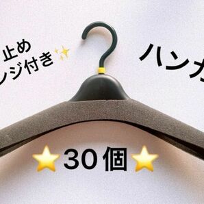 30個　セット　滑り止め　スポンジ付き　ハンガー　Mサイズ　中古　スポンジ　滑り止め　大きめ　ハンガー　プラスチック