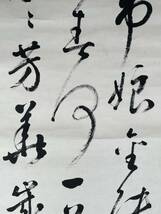 【真作】書家、篆刻家 長尾雨山 三行書 中国書画 呉昌碩、羅振玉_画像4